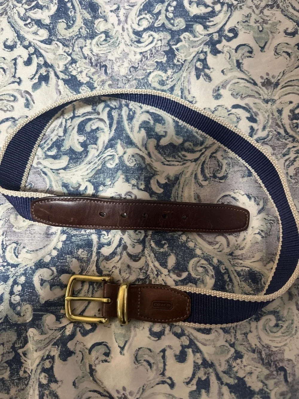 Coach Canvas and Leather kids Belt